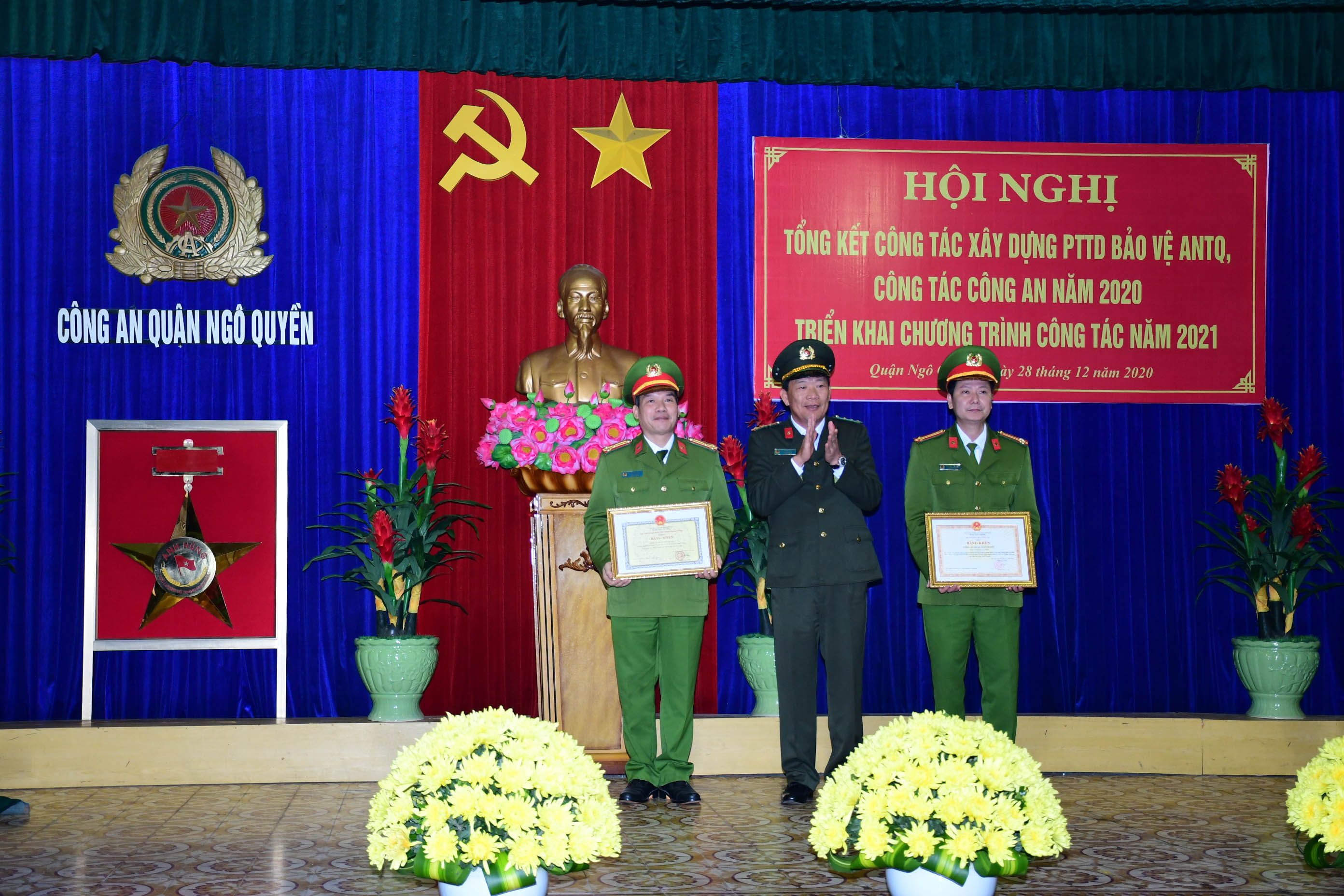 Công an quận Ngô Quyền, Công an quận Dương Kinh triển khai chương trình công tác năm 2021